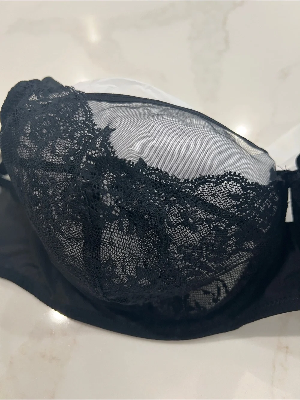 Chantelle Pulp Crush Unlined Demi Bra - Black  size 34 H